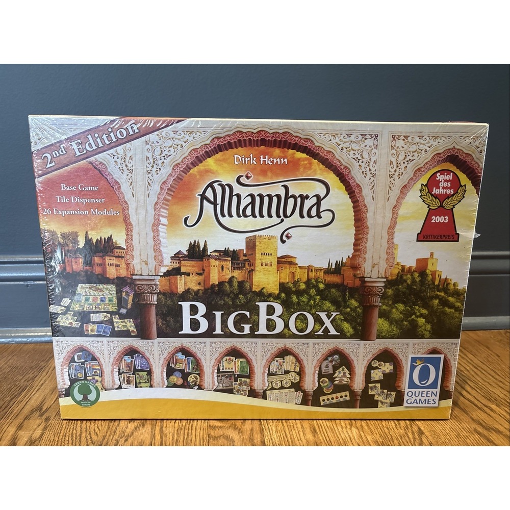 Queen Games Alhambra 26 Expansion Box Board Game, Big Box 2nd Edition, Sealed